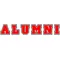 Alumni Lettering Decal / Sticker 03