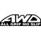 AWD All Wheel Drive All Grip No Slip Decal / Sticker 08