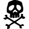 Captain Harlock Skull and Cross Bones Decal / Sticker 01