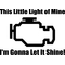 Check Engine Light I'm Gonna Let It Shine Decal / Sticker 02