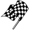 Checkered Flag Decal / Sticker 110