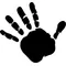 Hand Print Decal / Sticker 03