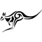 Kangaroo Tribal Decal / Sticker 01