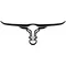 Bull Skull Longhorn Decal / Sticker 01