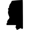 Mississippi Outline Decal / Sticker 01