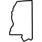 Mississippi Outline Decal / Sticker 02