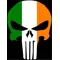 Irish Flag Punisher Decal / Sticker 97