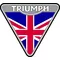 Triumph Triangle British Flag Decal / Sticker 45