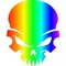 Rainbow Skull Decal / Sticker 40