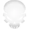 White Fade Skull Decal / Sticker 42