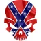 Confederate Flag Skull Decal / Sticker 47