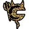 Cheetah Print Cannondale Devil Decal / Sticker 03