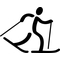 Cross Country Skier Decal / Sticker 01