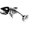 Fish Skeleton Decal / Sticker 10
