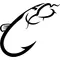 Catfish Fish Hook Decal / Sticker 12