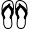 Flip-Flops Decal / Sticker 04