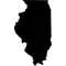 Illinois Outline Decal / Sticker 01