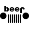 Jeep Style Beer Decal / Sticker 08