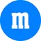 Blue M&M Decal / Sticker 31