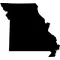 Missouri Outline Decal / Sticker 01