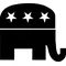 Republican Elephant GOP Decal / Sticker 03