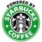 Powered By Starbucks Decal / Sticker 02
