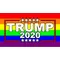 TRUMP 2020 LGBT Flag Decal / Sticker 13