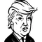 TRUMP Cartoon Decal / Sticker 16