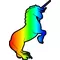 Rainbow Unicorn Decal / Sticker 18