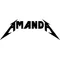 Amanda Metallica Style Decal / Sticker 01