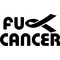 Fuck Cancer Decal / Sticker 06