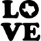 Love Texas Decal / Sticker 01