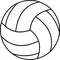 Volleyball Decal / Sticker 01