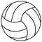 Volleyball Decal / Sticker 02