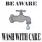 Beware Wash With Care Decal / Sticker 09