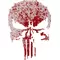 Blood Spatter Punisher Decal / Sticker 156