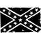 Weathered Confederate Flag Decal / Sticker 65
