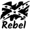 Distressed Rebel Flag Decal / Sticker 64