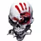 Five Finger Death Punch Skull Decal / Sticker 01