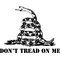 Don't Tread on Me Decal / Stickers 05