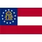 Georgia State Flag Decal / Sticker 03