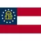 Georgia State Flag Decal / Sticker 05