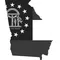 Georgia Outline State Flag Decal / Sticker 09