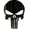 Corrections Military American Flag Punisher Decal / Sticker 161