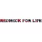 Redneck For Life Lettering Confederate Flag Decal / Sticker 01