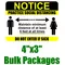 BULK 4x3 Inch Practice Social Distancing Decal / Sticker 02