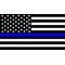 Thin Blue Line American Flag Decal / Sticker 99