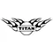 Flaming Nissan Titan Decal / Sticker 05