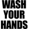 Wash Your Hands Decal / Sticker 01