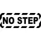 NO STEP Decal / Sticker 01